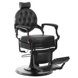Cadeira de barbeiro clássica vintage com apoio para os pés modelo  Spingflield
